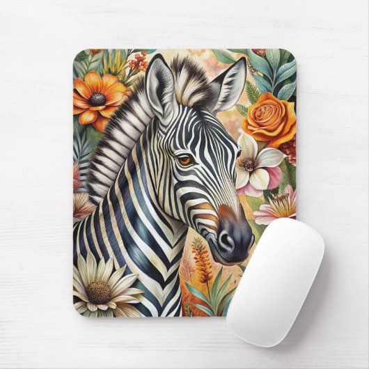 Zebra Mousepad (Mit Mouse)
