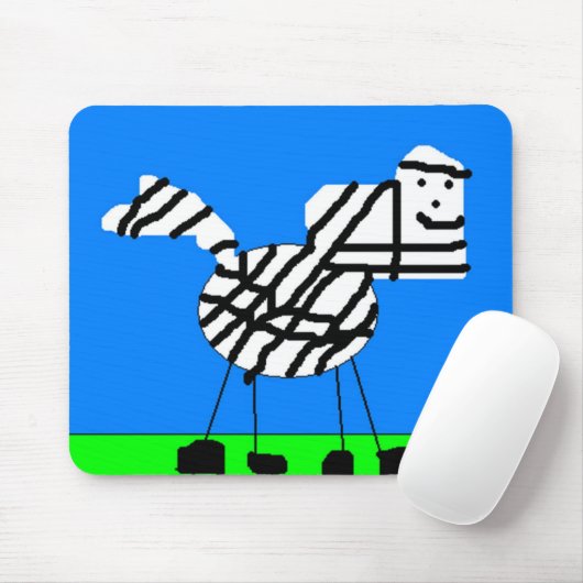 Zebra Mousepad (Mit Mouse)
