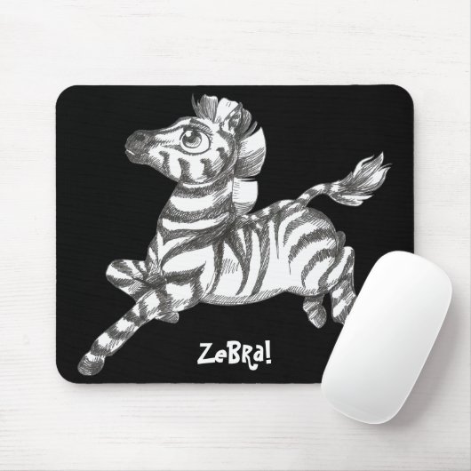 Zebra Mousepad (Mit Mouse)