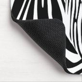 Zebra Mousepad (Schwarzes) (Ecke)