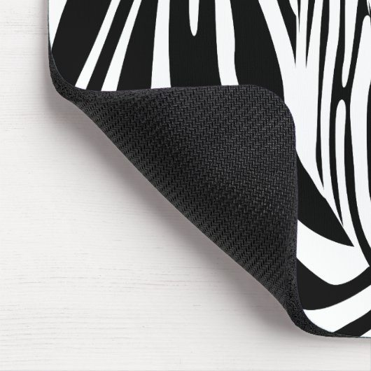 Zebra Mousepad (Schwarzes) (Ecke)