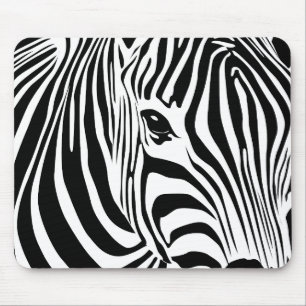 Zebra Mousepad (Schwarzes)