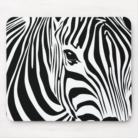 Zebra Mousepad (Schwarzes) (Vorne)