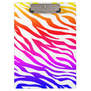 Zebra Multicolore Skin Stripes Pattern-22164 Klemmbrett