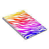 Zebra Multicolore Skin Stripes Pattern-22164 Notizblock (Rechte Seite)