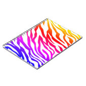 Zebra Multicolore Skin Stripes Pattern-22164 Notizblock (Linke Seite)