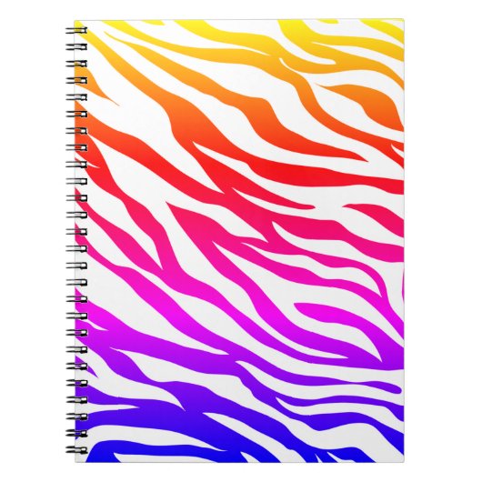 Zebra Multicolore Skin Stripes Pattern-22164 Notizblock (Vorderseite)