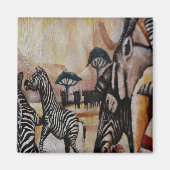 Zebra Mural Magnet (Vorne)
