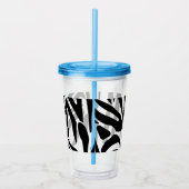 Zebra-Muster Acryltrinkbecher (Rechts)