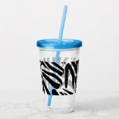 Zebra-Muster Acryltrinkbecher (Rückseite)