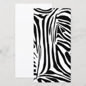 Zebra-Muster Ankündigung (Vorne/Hinten)