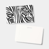 Zebra-Muster Ausweis (Vorder- & Rückseite)