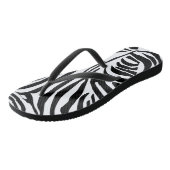 Zebra-Muster Badesandalen (Schrägansicht)