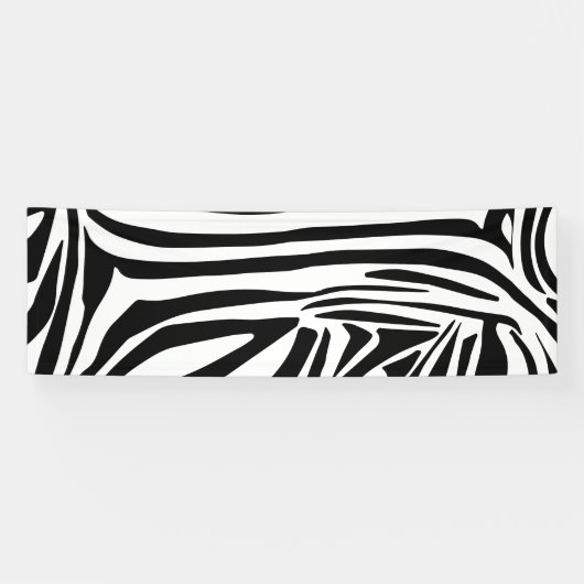 Zebra-Muster Banner (Horizontal)