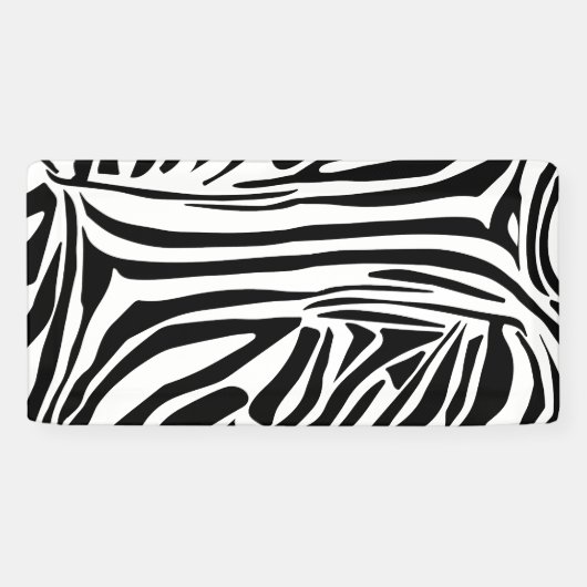 Zebra-Muster Banner (Horizontal)