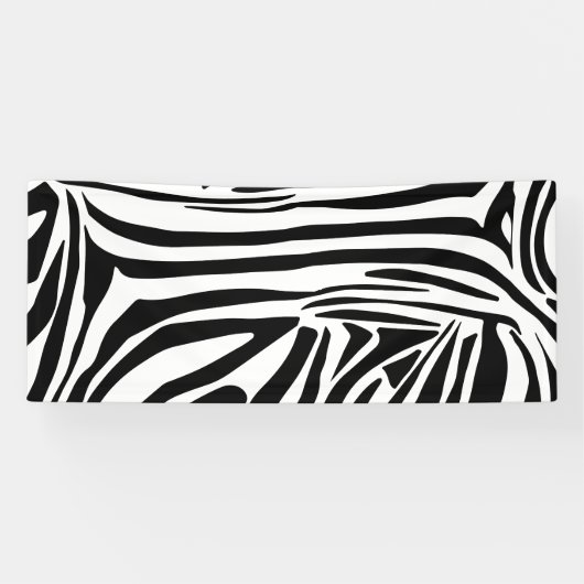Zebra-Muster Banner (Horizontal)