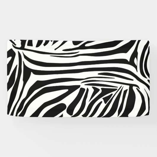 Zebra-Muster Banner (Horizontal)