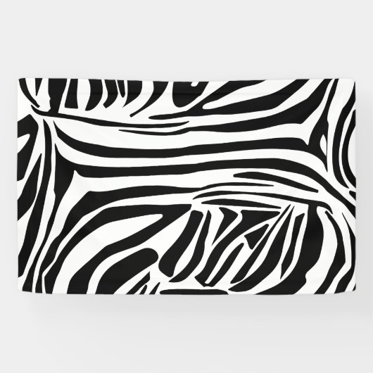 Zebra-Muster Banner (Horizontal)