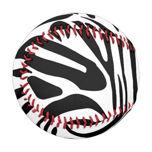 Zebra-Muster Baseball (Vorderseite Links)