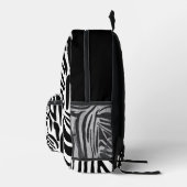 Zebra-Muster Bedruckter Rucksack (Rechts)