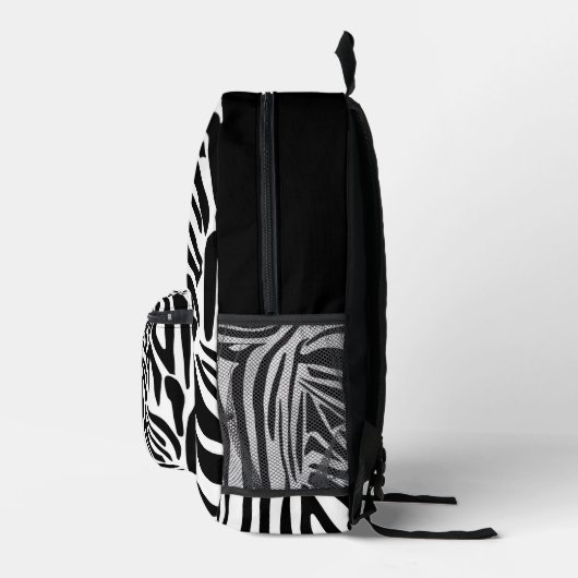 Zebra-Muster Bedruckter Rucksack (Rechts)