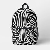 Zebra-Muster Bedruckter Rucksack (Vorderseite)