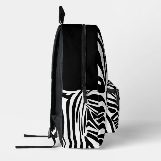 Zebra-Muster Bedruckter Rucksack (Links)