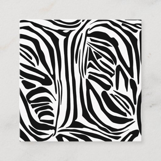Zebra-Muster Begleitkarte (Vorderseite)