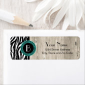 Zebra-Muster bei Tieren und Monogramm (Insitu)