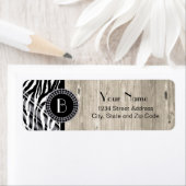 Zebra-Muster bei Tieren und Monogramm (Insitu)