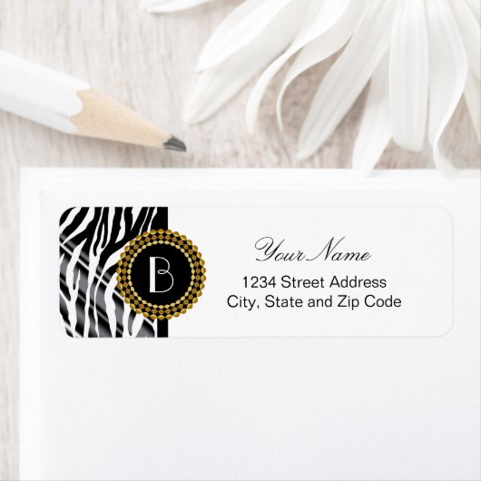 Zebra-Muster bei Tieren und Monogramm (Insitu)