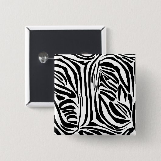 Zebra-Muster Button (Vorne & Hinten)