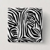 Zebra-Muster Button (Vorderseite)