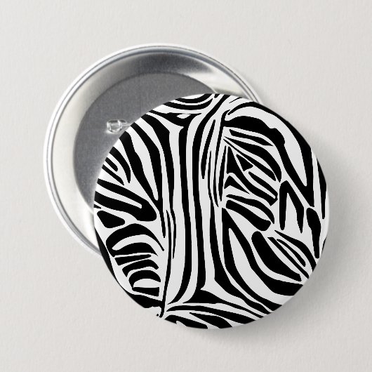 Zebra-Muster Button (Vorne & Hinten)
