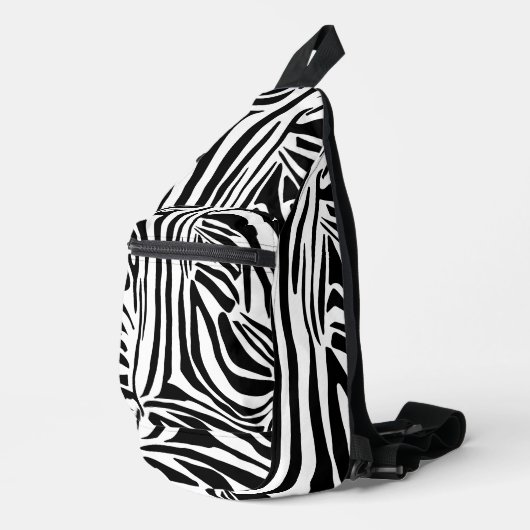 Zebra-Muster Crossbody Bag (Rechte Ecke)