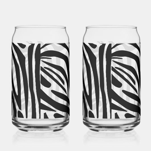 Zebra-Muster Dosenglas (Rechts)