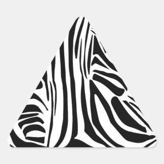 Zebra-Muster Dreieckiger Aufkleber