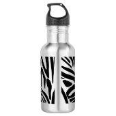 Zebra-Muster Edelstahlflasche (Rückseite)