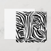 Zebra-Muster Einladung (Vorne/Hinten)