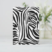 Zebra-Muster Einladung (Stehend Vorderseite)