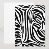 Zebra-Muster Einladung (Vorne/Hinten)
