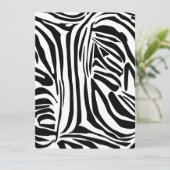 Zebra-Muster Einladung (Stehend Vorderseite)