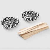 Zebra-Muster Fächer (Non-assembled)