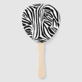 Zebra-Muster Fächer (Rückseite)