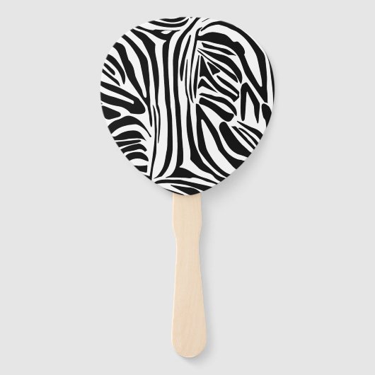 Zebra-Muster Fächer (Vorderseite)