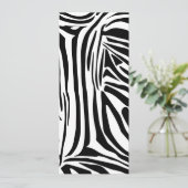 Zebra-Muster Feiertagskarte (Stehend Vorderseite)