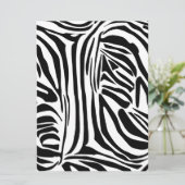 Zebra-Muster Feiertagskarte (Stehend Vorderseite)