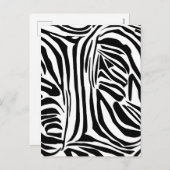 Zebra-Muster Feiertagspostkarte (Vorne/Hinten)