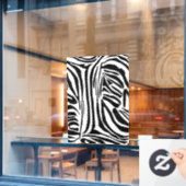 Zebra-Muster Fensteraufkleber (Café-Fenster)