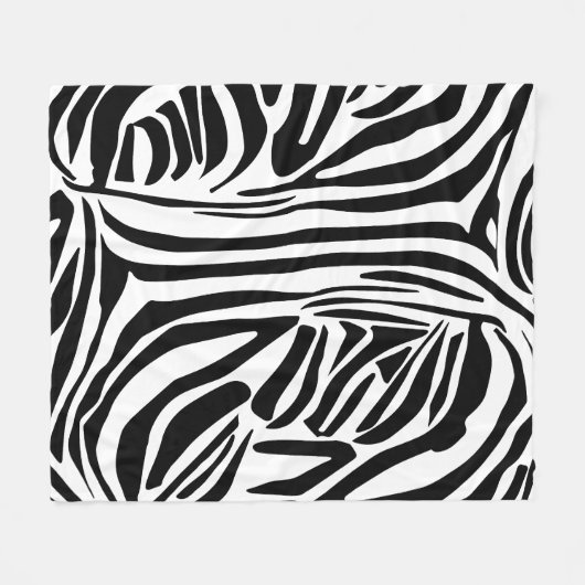 Zebra-Muster Fleecedecke (Vorderseite (Horizontal))